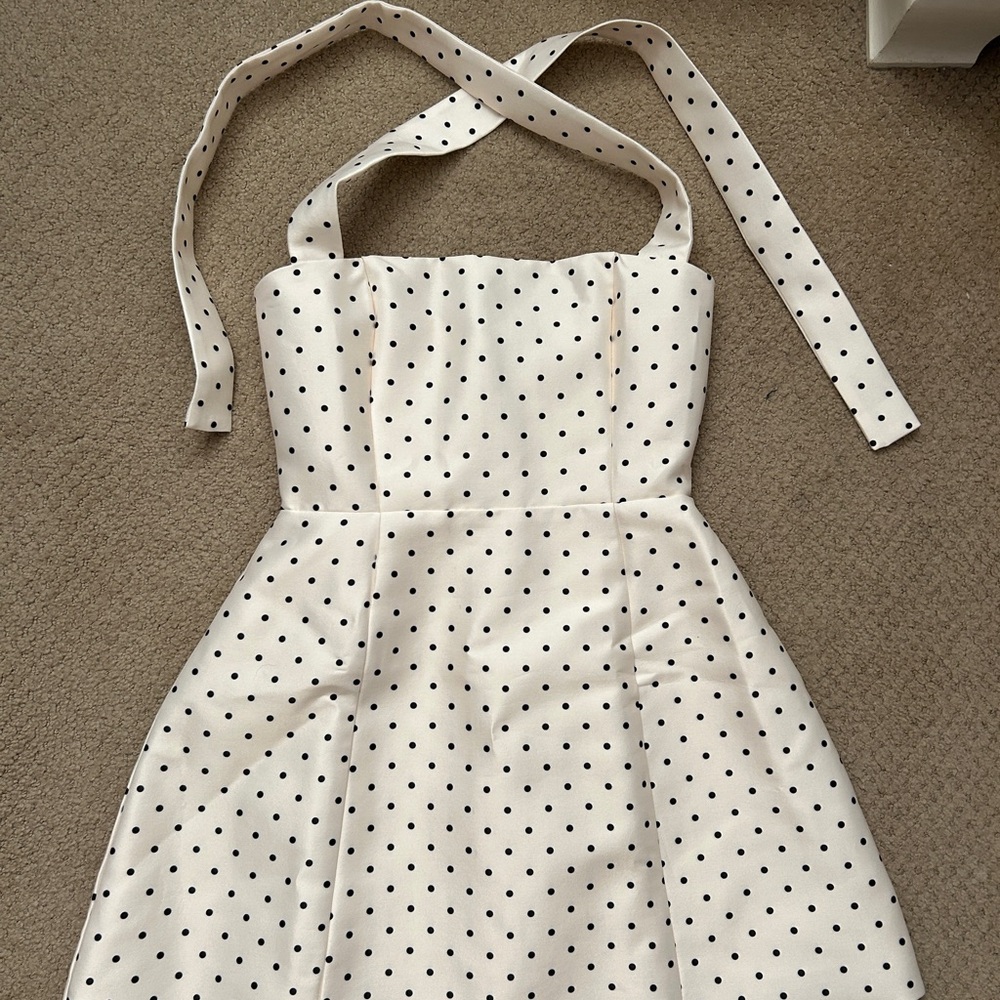 Showpo Halter Polka Dot Dress - Picture 2 of 5